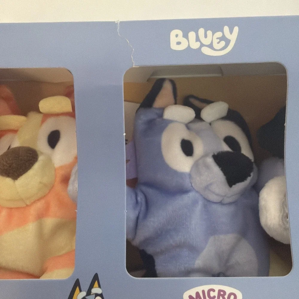 Bluey Micro Build-A-Bear Set of 6 Micro Mini Beans Plush Pack Socks Bingo Rusty